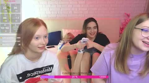 Snapshot of _ramune_ chatting on February 25, 5:41 am Merlizz Eva Jane Mila Nicole left to right online show from February 25, 5:41 am
