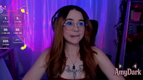Snapshot of amydark chatting on October 9, 10:15 pm Amy online show from October 9, 10:15 pm