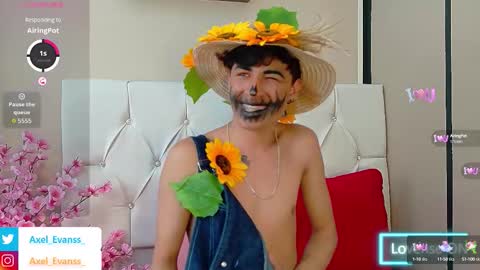 Axel Evanss online show from October 11, 2:00 pm