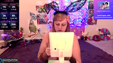 Snapshot of babyzelda chatting on October 5, 3:48 am BabyZelda online show from October 5, 3:48 am