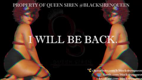 Snapshot of blacksirenqueen chatting on October 17, 11:25 am Queen Siren online show from October 17, 11:25 am