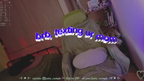   Im Nym  Justa nymph on twitter and IG online show from May 19, 1:56 am
