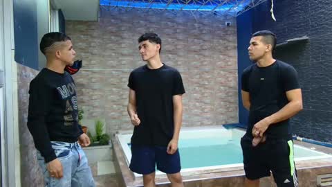 Snapshot of boysgang_sex chatting on February 25, 11:32 am Angelo Mark Fernando Taylor online show from February 25, 11:32 am