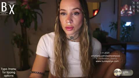 Snapshot of bunnyonyx chatting on March 11, 10:42 pm Stephanie Next stream SUNDAY 6pm PDT online show from March 11, 10:42 pm