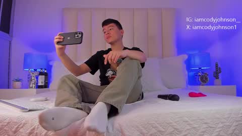Snapshot of cody_johnsonn_ chatting on January 9, 8:01 pm CODY online show from January 9, 8:01 pm