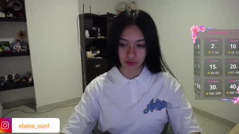 Snapshot of elaine_sun chatting on October 9, 3:34 am Elaine eli online show from October 9, 3:34 am