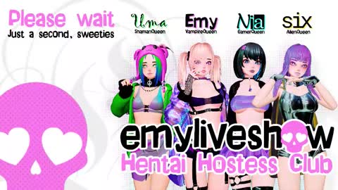 Snapshot of emyliveshow chatting on October 19, 6:18 am Hentai Hostess Club online show from October 19, 6:18 am