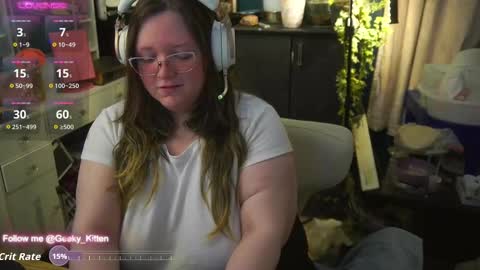 Snapshot of geeky_kitten chatting on October 2, 9:08 am Geeky Kitten Leina - online show from October 2, 9:08 am