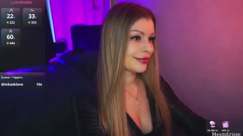 Snapshot of goddesseriss chatting on February 10, 1:01 pm MesmErisse online show from February 10, 1:01 pm