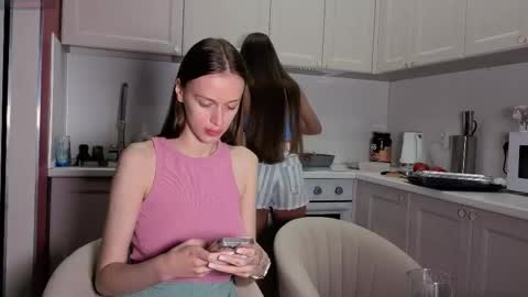 Snapshot of ihavepaws33 chatting on October 9, 2:33 pm Julia and Mira online show from October 9, 2:33 pm