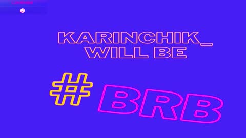 Snapshot of karinchik_ chatting on October 10, 8:57 pm Karina online show from October 10, 8:57 pm