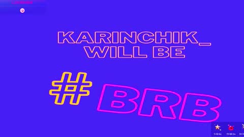 Snapshot of karinchik_ chatting on October 1, 7:02 pm Karina online show from October 1, 7:02 pm