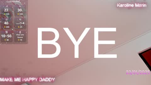 Karoline online show from January 24, 1:13 am