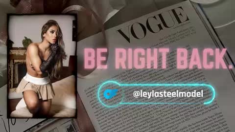Snapshot of leyla_steel chatting on January 21, 6:34 pm INSTA leylasteel model online show from January 21, 6:34 pm