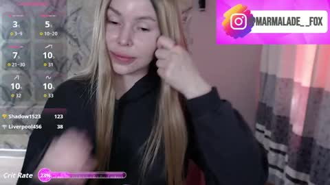 Marmalade Fox online show from April 14, 11:30 pm