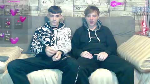 Max tall dark-haired guy with tattoos and Phil blond-haired online show from May 6, 2:50 am