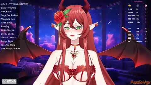 Snapshot of passionyx chatting on January 16, 4:49 am Succubus Nyx online show from January 16, 4:49 am