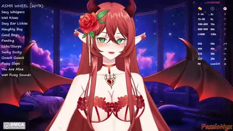 Snapshot of passionyx chatting on January 14, 11:58 pm Succubus Nyx online show from January 14, 11:58 pm