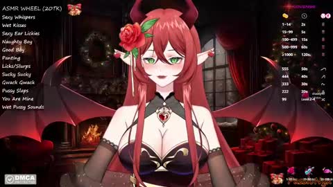 Snapshot of passionyx chatting on December 15, 3:56 am Succubus Nyx online show from December 15, 3:56 am