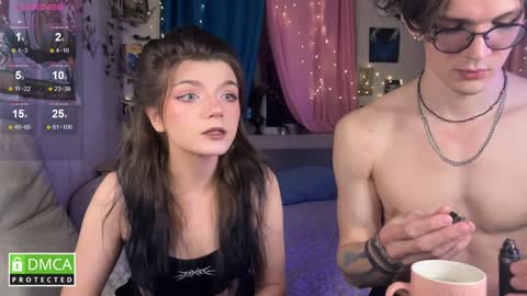 Snapshot of pocket_lovers chatting on December 8, 12:57 am Cute Sofia and Handsome Richy online show from December 8, 12:57 am