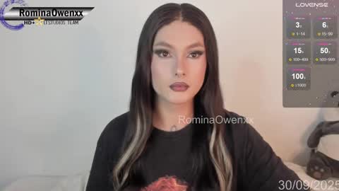 Snapshot of rominaowenxx chatting on September 30, 9:53 am ROMINA OWEN online show from September 30, 9:53 am