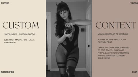 Rosie Bones online show from January 31, 11:02 pm