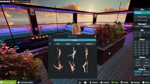 Snapshot of rosse_mistress chatting on October 5, 1:03 am Roxana online show from October 5, 1:03 am