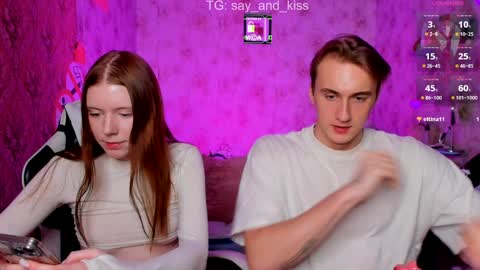 Say and kiss online show from January 14, 9:41 pm