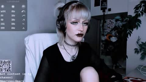 Snapshot of say_mary chatting on October 6, 8:48 pm pronoun she. name Mary. age 21. online show from October 6, 8:48 pm