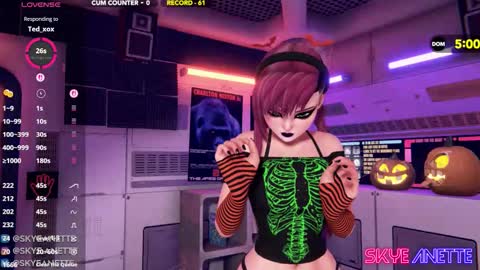 SkyeAnette online show from October 18, 1:10 am