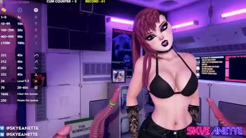 SkyeAnette online show from August 7, 1:15 am