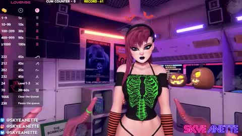 SkyeAnette online show from October 10, 1:22 am