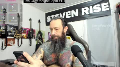 Snapshot of stevenrisenyc chatting on March 7, 2:45 pm StevenRiseNYC online show from March 7, 2:45 pm