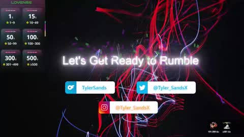 Tyler Sands online show from December 18, 2:34 pm