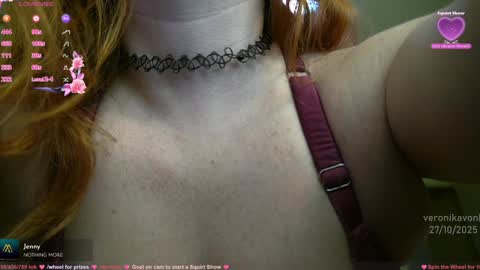 Snapshot of veronikavonk chatting on October 27, 6:52 pm Veronika von Kleist online show from October 27, 6:52 pm