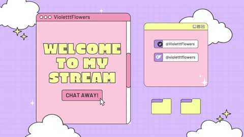 Snapshot of violetttflowers chatting on September 24, 2:24 pm Violet Flowers online show from September 24, 2:24 pm