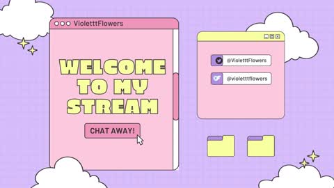 Snapshot of violetttflowers chatting on September 29, 4:22 am Violet Flowers online show from September 29, 4:22 am