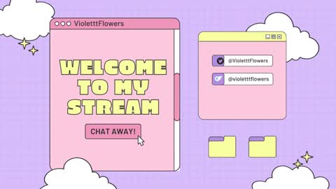 Snapshot of violetttflowers chatting on October 15, 4:30 pm Violet Flowers online show from October 15, 4:30 pm